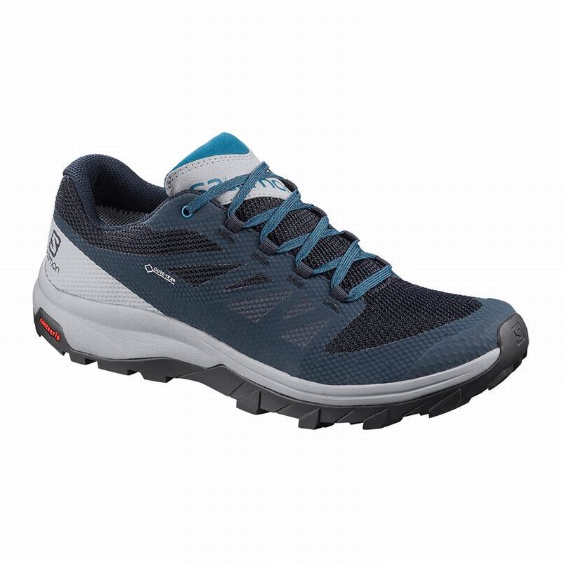 Chaussures De Randonnée Salomon Homme Bleu Marine / Bleu - Salomon OUTLINE GORE-TEX - France (9503-D